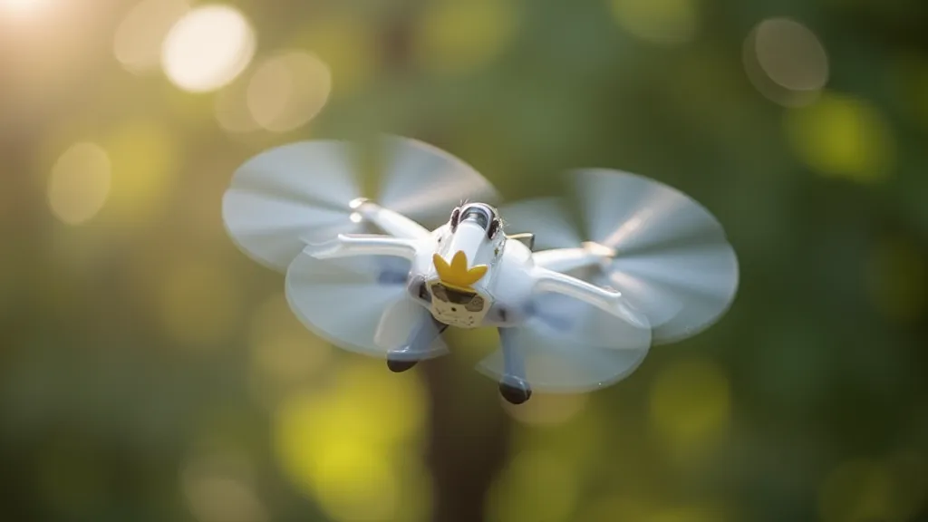 Airplane spinning mid-air