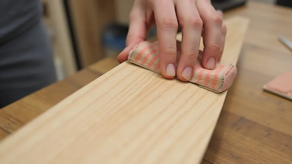 Sanding balsa wood wing