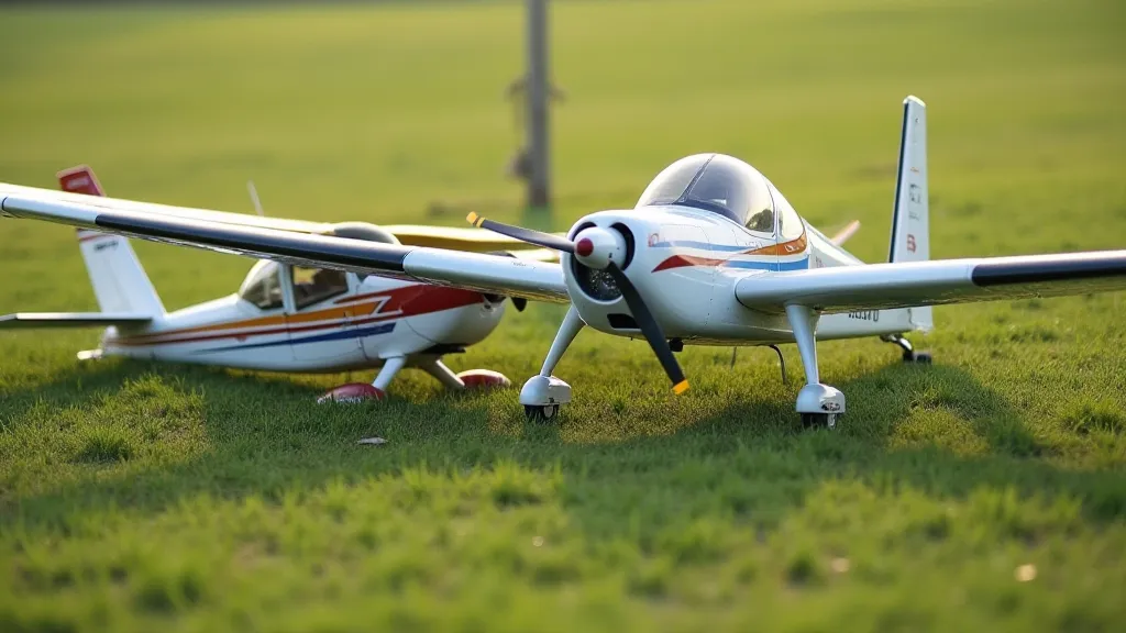 Comparison of electric and gas RC planes