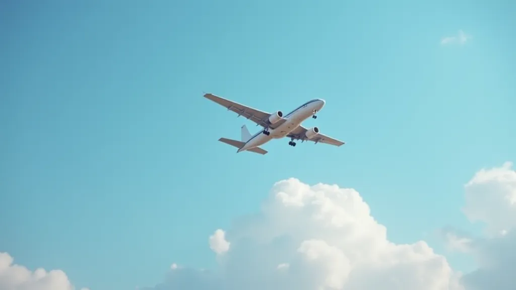 RC airplane gliding in blue sky