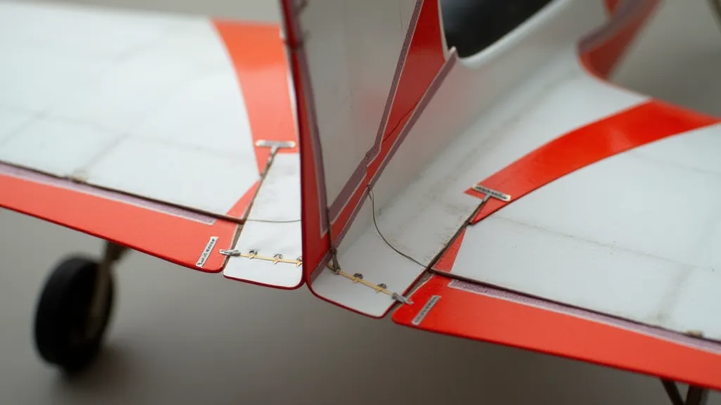 RC airplane control surfaces