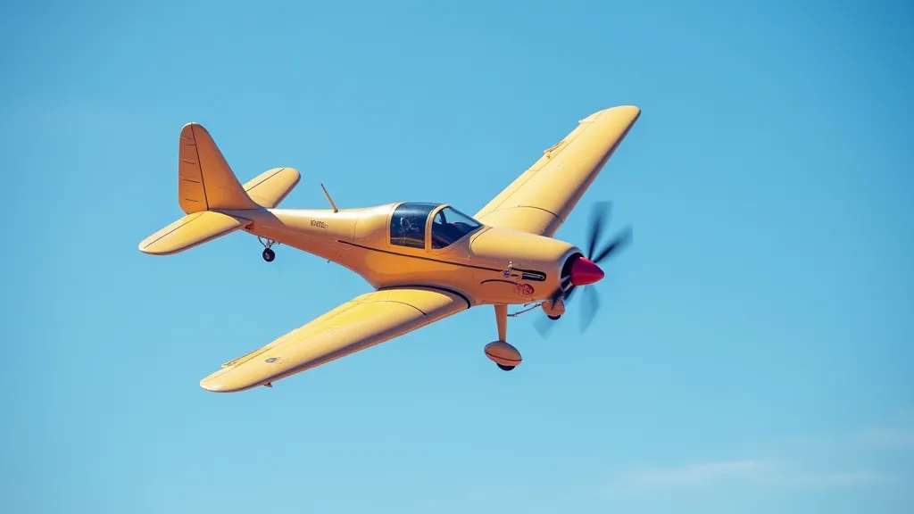 RC airplane in flight