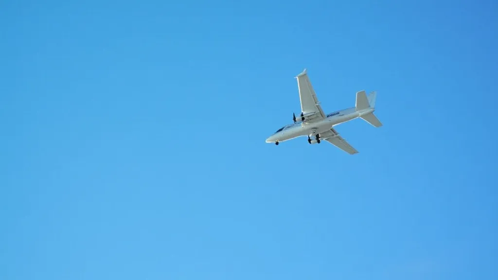 RC airplane in flight