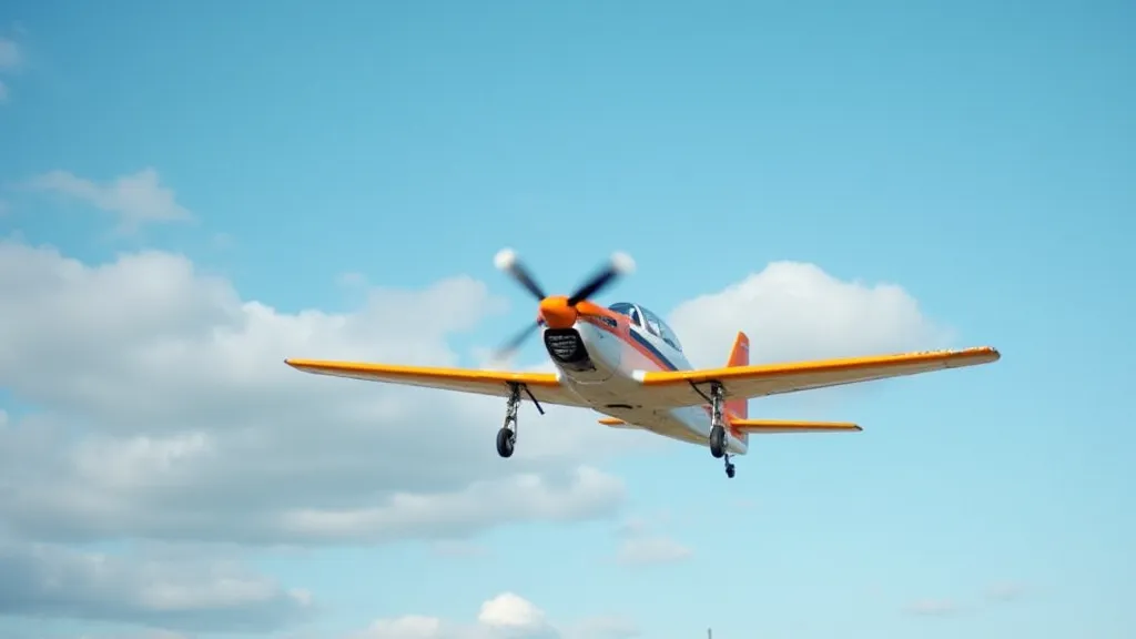 RC airplane flying