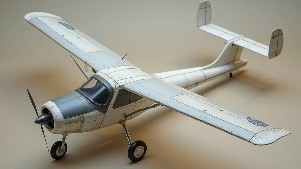 RC airplane prepared for flight