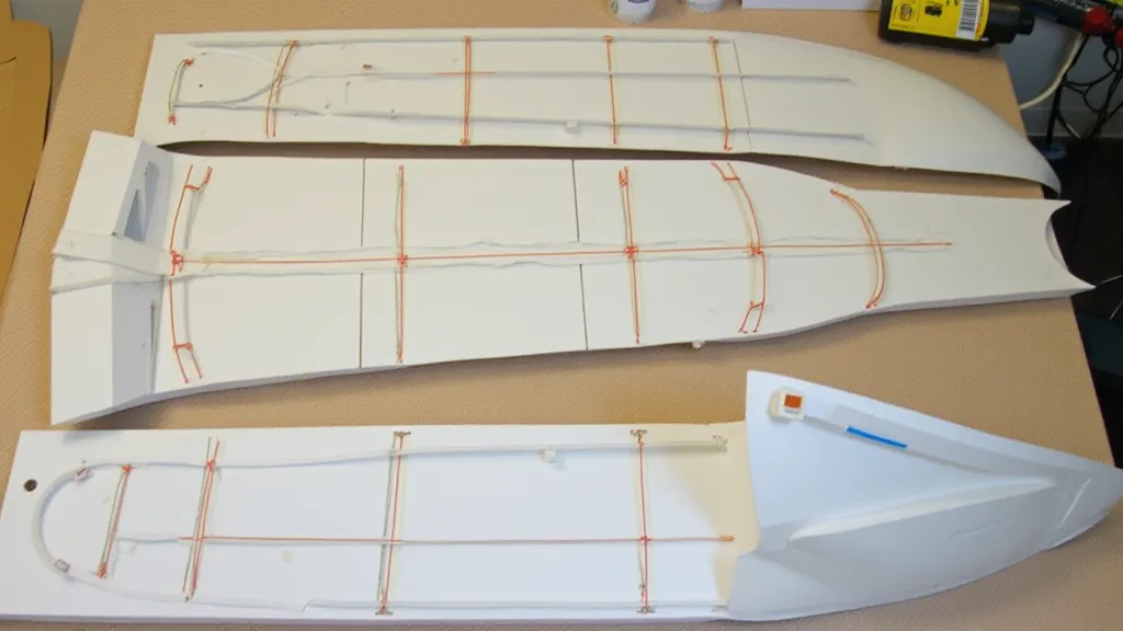 Wing section with leading and trailing edges being attached