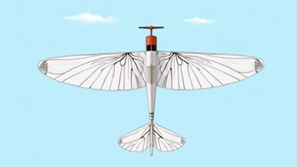 RC airplane wing span and chord diagram